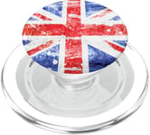 Grunge British Flag Art. The Union Jack PopSockets PopGrip for MagSafe