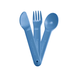 H262 JEU DE COUVERTS PIQUE-NIQUE NEUF TUPPERWARE CUISINE TW BLEU