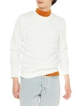 Amazon Essentials Sweat-Shirt à col Rond en Polaire (Grandes Tailles Disponibles) Homme, Blanc Cassé, M