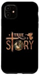 Coque pour iPhone 11 True Story Crèche de Noël Jésus Chrétien Hommes Femmes Enfants