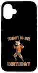 Coque pour iPhone 16 Plus Chemise « Today Is My Birthday Fox »