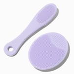 Claire's Brosse nettoyante pour le visage en silicone violette - Lot de 2