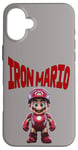 iPhone 16 Plus Iron Mario Cartoon Design Case