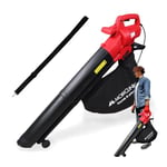 Mobiclinic®, Souffleur + aspirateur broyeur de Feuilles, 900w, 6 Vitesses, Mobiclean, 3 en 1, Léger, 35l, Marque européenne, Vitesse soufflage 270 km/h, pour Le Jardin, 220v, Bandoulière