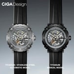 Ciga Design M Series Magician Manual Movement 3-in-1 M051-BB01-W6B - Herre - 46 mm - Analog - Kvarts - Mineralglas