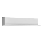 Furniture To Go Lyon 120cm wall shelf in White and High Gloss