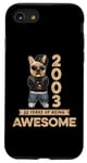 Coque pour iPhone SE (2020) / 7 / 8 2003 22 Years of Being Awesome Bulldog Chien Vintage