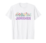 Wildflower Floral Jordan First Name Mother's Day Women T-Shirt