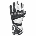 Skinnhandskar ixs - Sports glove rs 100 svart vit large skinn