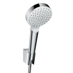 Hansgrohe Crometta Duschhalterset, Mit Duschschlauch, 1,25 M, Weiß/Chrom  d2