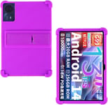 Coque Silicone Pour Teclast T65max 13 Pouces Android 14 Gaming Tablet 2k, Housse De Protection Avec Fonctions De Support Pour Teclast T65max 13 Pouces, Violet