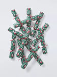 John Lewis Santa Christmas Crackers, Pack of 12, Green/Multi