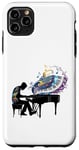 Coque pour iPhone 11 Pro Max Piano Piano Jouant Piano Joueur Art