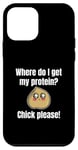 Coque pour iPhone 12 mini Where Do I Get My Protein? Chick Please Végétaliens