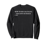 HOW TO DO CALCULUS Write DOWN THE PROBLEM CRY Sweatshirt