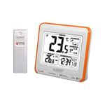La Crosse Technology WS6811 Station de températures Intérieure/Extérieure -Orange et Blanc
