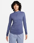 Nike XL Women's Dri-Fit Swift Long Sleeve Wool Running Top Diffused Blue -New