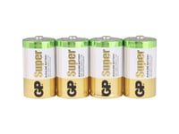 Gp Batteries Super Alkaline D, Engångsbatteri, D, Alkalisk, 1,5 V, 4 Styck, Multifärg