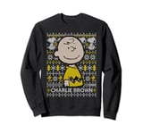 Peanuts Christmas Charlie Brown Knitted Pattern Sweatshirt