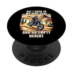 Dirt Bike Desert Riding Biking Moto Offroad Racing PopSockets PopGrip Adhésif