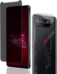 Verre Trempé Protection Décran Pour Asus Rog Phone 6, Anti-Espion Protection Décran 1 Pièces + Caméra Arrière Protecteur 1 Pièces,9h Dureté Pour Asus Rog Phone 6 Protection Décran