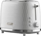 DAEWOO Honeycomb SDA2603GE 2-Slice Toaster - White, White