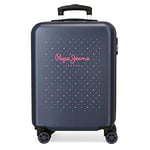 Pepe Jeans Molly Valise Trolley Cabine Rigide ABS Serrure à combinaison 34L - 4 roues doubles - Multicolore