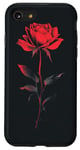 Coque pour iPhone SE (2020) / 7 / 8 Rose Minimaliste Art Floral Botanique Vintage