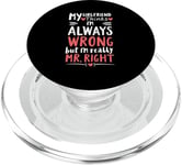 Couple Valentines Day Romantic Relationship Funny Boyfriend PopSockets PopGrip for MagSafe