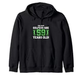 59th Birthday Golf 59 Years Old Golf Player Birthday Zip Hoodie