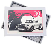 White Cotton Cards Album Photo 30th Birthday, Mini, Voiture Classique, Blanc