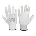 Lot de 1_ROTA Gants de bricolage multi-usages et jardinage T.10 Blanc