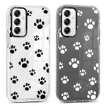 Foonary 2 Pièces Transparente Coque pour Samsung Galaxy A14 5G 6,8", Etui avec Mignon Motif Griffe de Chien Housse, Ultra Mince Souple Silicone Cover Antichoc Anti-Rayures Bumper Protection Case