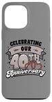 iPhone 13 Pro Max 40th Wedding Anniversary Celebrating 40 Years Matching Gift Case