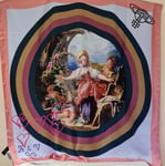 Vivienne Westwood Scarf Silk Fragonard Hearts Orb 90 by 90 cm Brand New