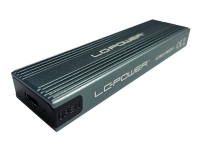 LC Power LC-M2-C-MULTI-3 - Förvaringslåda - M.2 - M.2 Card (PCIe NVMe & SATA) - USB 3.2 (Gen 2x1) - antracit