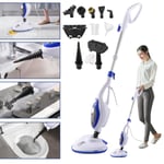 1500W Upright & Handheld Steam Mop Cleaner 12-in-1 Floor Carpet Window Steamer