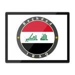 Placemat Mousemat 8x10 - Iraq Baghdad Flag Travel Stamp  #5620