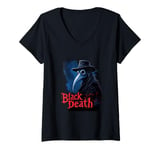 Womens Black death Medieval Plague Doctor But did you try leeches ? V-Neck T-Shirt