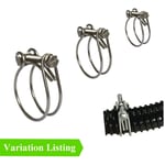 Double Wire Fish Pond Hose Clips, Koi Water Filter Pump Screw Pipe Tube Fitting