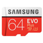 Samsung Evo Plus Microsdxc 100mb/s Med Sd-adapter, 64gb