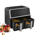 9L Christmas Air Fryer Gift Dual for Home 7 Preset Timer Control Touch Screen