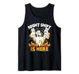 Nurse Ghost Jack O Lantern Halloween Night Shift Is Here Tank Top