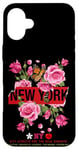 iPhone 16 Plus Cool Floral New York City Graphic Design, New York City Case