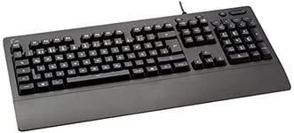 Logitech G213 Prodigy, Clavier Gaming, Eclairage RVB LIGHTSYNC, Résistant aux Éclaboussures, Personnalisable, Commandes Multimédia Dédiées, Clavier Gamer Allemand QWERTZ - Noir