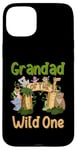 Coque pour iPhone 15 Plus Grandad Of The Wild One Zoo Famille Safari Jungle