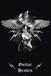 1art1 Empire Art Worx Poster avec Accessoire supplémentaire Motif Guitare Inscription Guitar Heaven