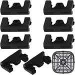 Air Fryer Rubber Bumpers, 8PCS Air Fryer Rubber Feet Replacement Parts for Instant Vortex 6qt