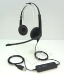 Jabra BiZ 1100 Duo USB Over-The-Head PC Headset 1159-0158 new for WORK FROM HOME