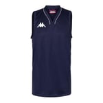 Kappa Cairo Maillot de Basket-Ball Homme, White Blue, FR : 2XL (Taille Fabricant : 2XL)